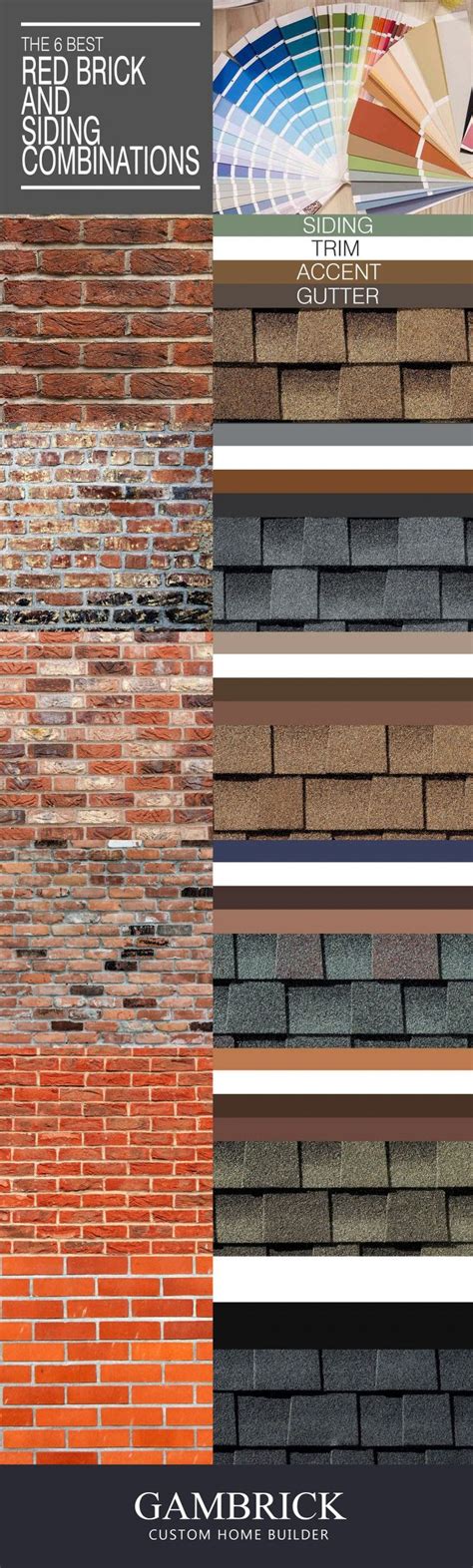 red brick house with black metal roof|red brick roof color chart.